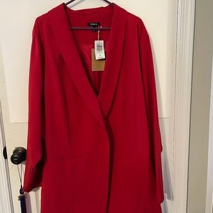 Torrid Studio Red Blazer